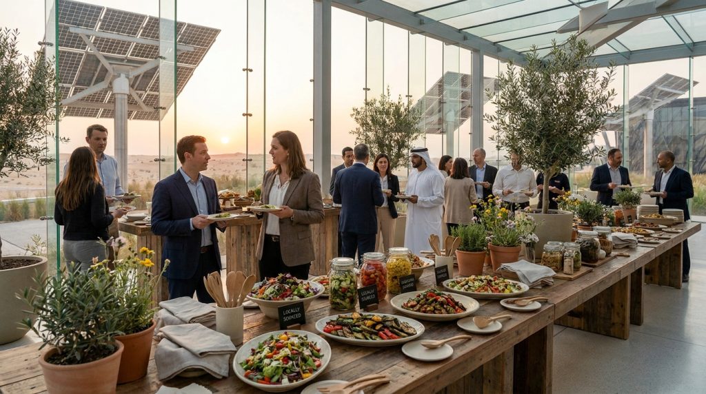 eco-friendly catered events UAE
