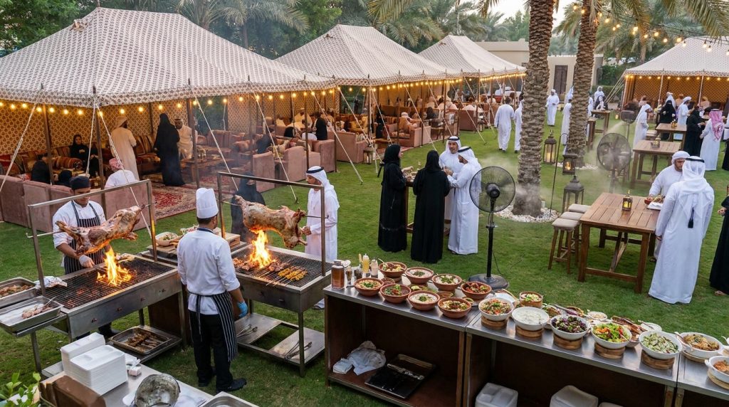 Eid al-Adha outdoor event catering Abu Dhabi