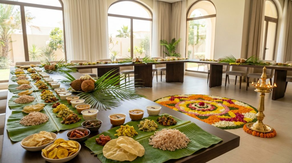 vegetarian Onam Sadya catering UAE