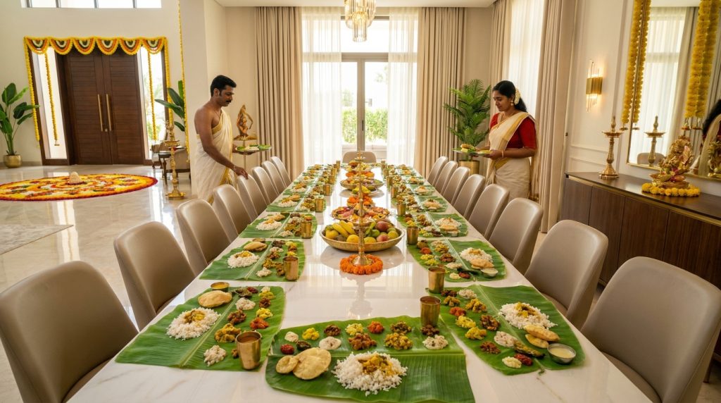 Onam Sadya home catering Abu Dhabi