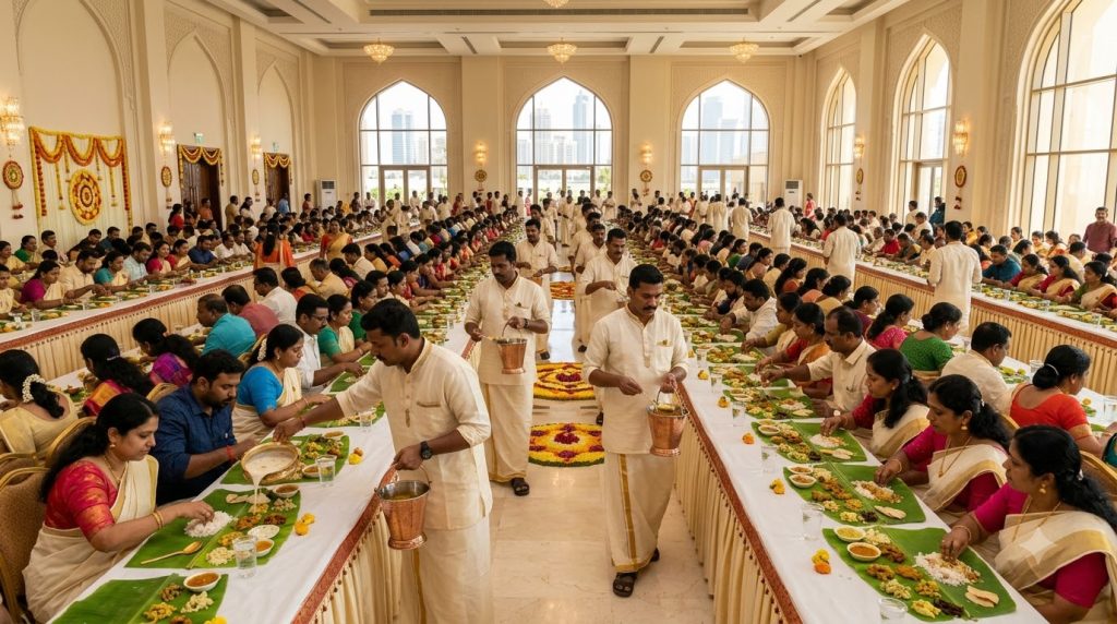 large group Onam catering Abu Dhabi